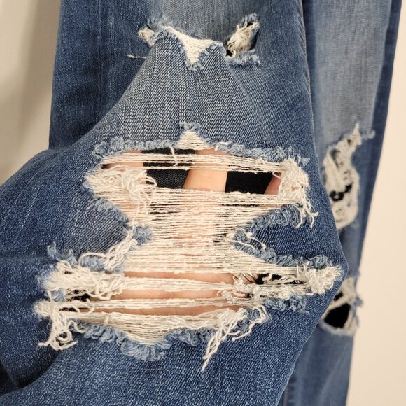 American Eagle Women's Blue High Rise Front Zipper Casual Denim Skinny Jean - Picture 3 of 12